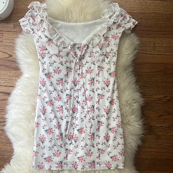 Small rose printed mini dress - Picture 2 of 2